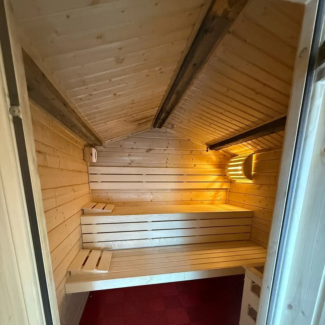 Delivered sauna interior