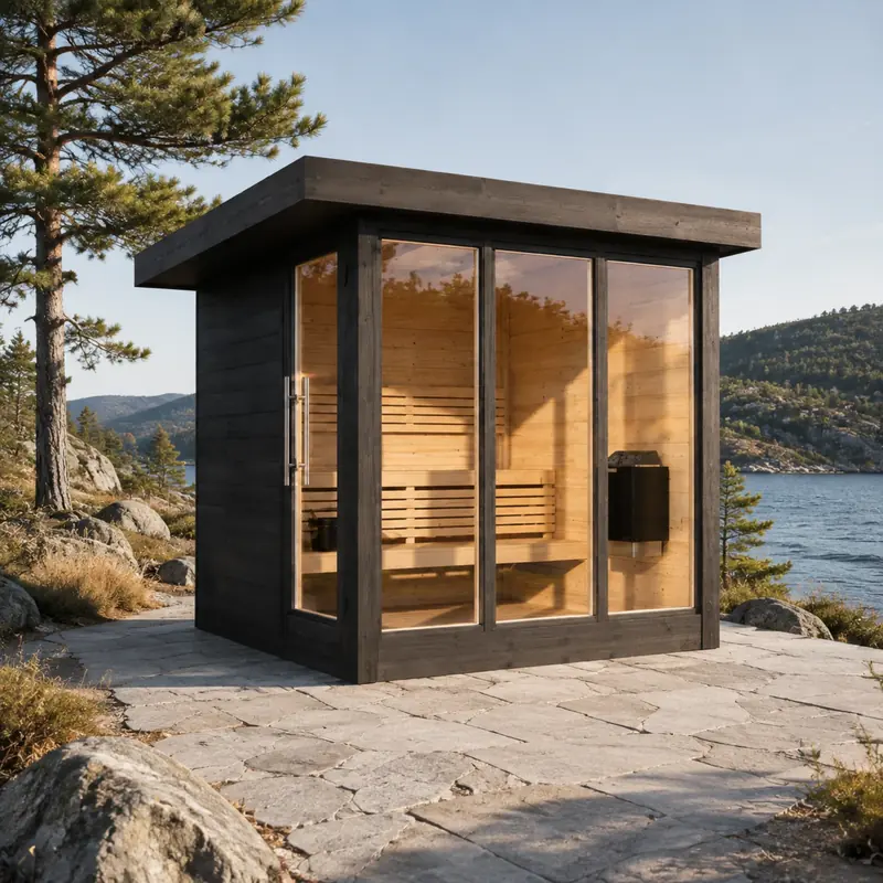 Bespoke garden sauna